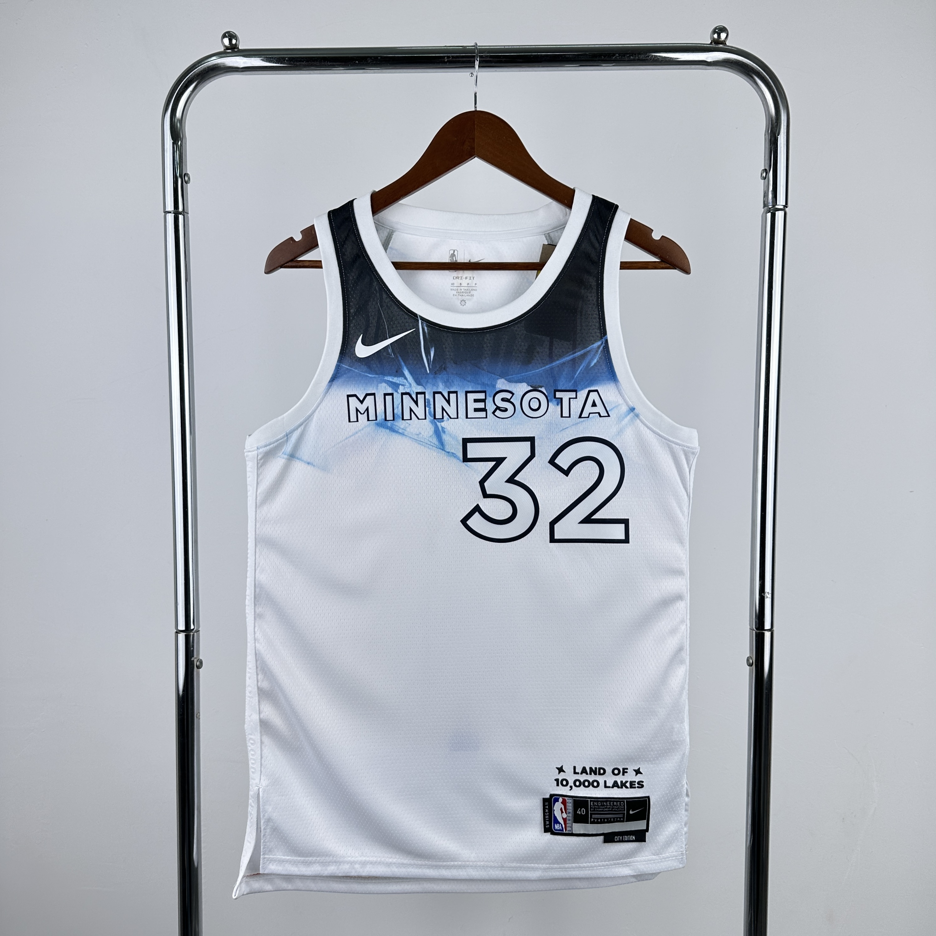 Men Minnesota Timberwolves #32 Towns Fanatics White City Edition 2024-25 Fast Break Player NBA Jersey->minnesota timberwolves->NBA Jersey